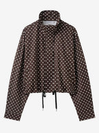 Polka Dot 2 Piece Set For Women - Casual Crop Jacket And Shorts - Spring Streetwear 2026