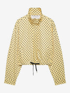 Polka Dot 2 Piece Set For Women - Casual Crop Jacket And Shorts - Spring Streetwear 2026