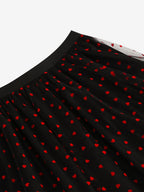 Elegant Heart Tulle Skirt For Women - Fluffy Mesh High Waisted A-Line Long Skirt - Spring Summer Party Wear 2026