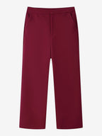 Feather Cuff 2 Piece Suit Set For Women - Red Elegant Blazer And Straight Leg Pants Co-ord- Spring Business Party Outfit 2026