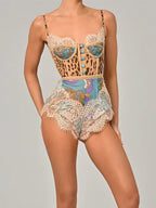 Jumpsuits Teal Straps Neck Sleeveless Lace Up Clothes Skinny Summer Playsuit