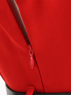 Red Sleeveless Peter Pan Collar A Line Maxi Dress For Women Vintage Chic