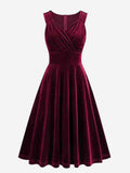 Chic Fitted Burgundy Gown With A Line Skirt Perfect For Evening Events