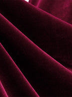 Chic Fitted Burgundy Gown With A Line Skirt Perfect For Evening Events