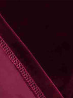 Chic Fitted Burgundy Gown With A Line Skirt Perfect For Evening Events