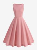 Chic Fitted Pink Gown With A Line Skirt Perfect For Summer Events