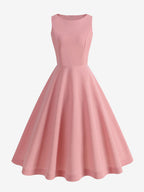 Chic Fitted Pink Gown With A Line Skirt Perfect For Summer Events