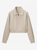 2-Piece Sets Pant Set White Pleated Polyester Turndown Collar Long Sleeves Sets