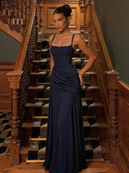 Vacation Dresses Creamy Yellow Ruched Maxi Dress For Women Elegant Evening Style