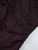 Deep Brown Ruched Lace Halter Mini Dress For Women Bold Casual Style