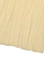 Creamy White V Neck Ruched Sheer Maxi Gown For Women Elegant Formal Style