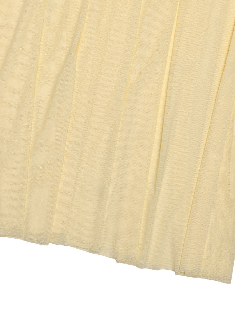 Creamy White V Neck Ruched Sheer Maxi Gown For Women Elegant Formal Style