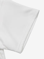 Shirt Short Sleeves Tees White Viscose Clothes Jewel Neck Women Summer Tee Shirt