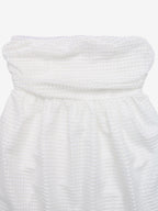Date Night Mini Dresses Cut Out Sleeveless Sweet White Knee Length Summer Dress