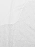White Lace Panel Slip Maxi Dress For Women Elegant Evening Style