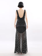 Party Dress Maxi Black Sleeveless Elegant High Rise Semi Formal Summer Dress