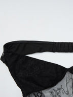 Party Maxi Dresses Black V-Neck Lace Sleeveless Elegant Semi Formal Summer Dress