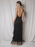 Party Dress Maxi Gold V-Neck Sleeveless Open Shoulder Sexy Semi Formal Summer Dress