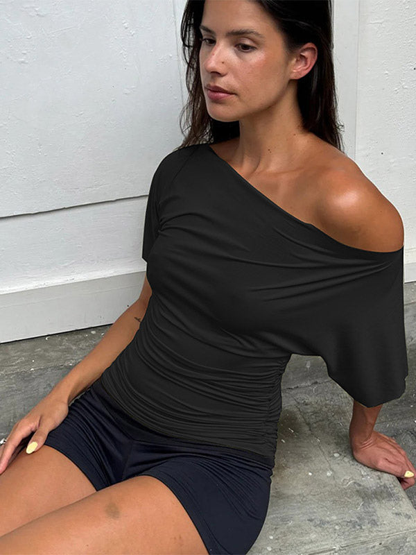 T-Shirt Short Sleeves Tees White For Women