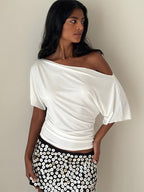 T-Shirt Short Sleeves Tees White For Women