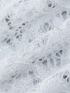 Party Dress Maxi White V-Neck Lace Long Sleeves Sheer Sexy Semi Formal Dress