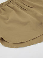 Two Piece Sets Khaki Street Wear Linen Turndown Collar Long Sleeves Pant Set