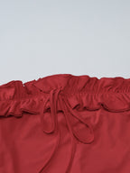 Party Dress Dresses Maxi Red Off-The-Shoulder Ruffles Chic Semi Formal Summer Dress