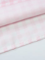 Party Dress Dresses Midi Pink Straps Neck Pleated Plaid Classic Semi Formal Summer Dress