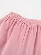 Two Piece Sets Pink Casual Street Wear Turndown Collar Long Sleeves Pant Set