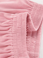 Two Piece Sets Pink Casual Street Wear Turndown Collar Long Sleeves Pant Set