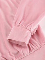 Two Piece Sets Pink Casual Street Wear Turndown Collar Long Sleeves Pant Set