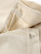Two Piece Sets Apricot Daily Casual V-Neck Sleeveless Top Pant Set