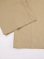 Two Piece Sets Khaki Street Wear V-Neck Sleeveless Top Pant Set