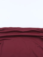 Two Piece Sets Burgundy Chic Dating V-Neck Backless Sleeveless Skirt Set