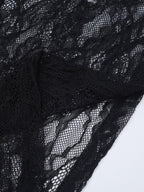 Two Piece Sets Black Party Polyester Lace Casual Straps Neck Sleeveless Skirt Set