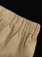 Two Piece Sets Khaki Casual Street Wear Straps Neck Sleeveless Pant Set
