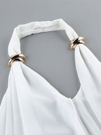 Black Cami Top Halter Backless Sleeveless Chic Camis For Women