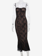 Night Out Dresses Black Printed Sleeveless Straps Neck Summer Dress