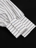 Blouse For Women White Turndown Collar Clothes Casual Bows Long Sleeves Tops