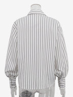 Blouse For Women White Turndown Collar Clothes Casual Bows Long Sleeves Tops