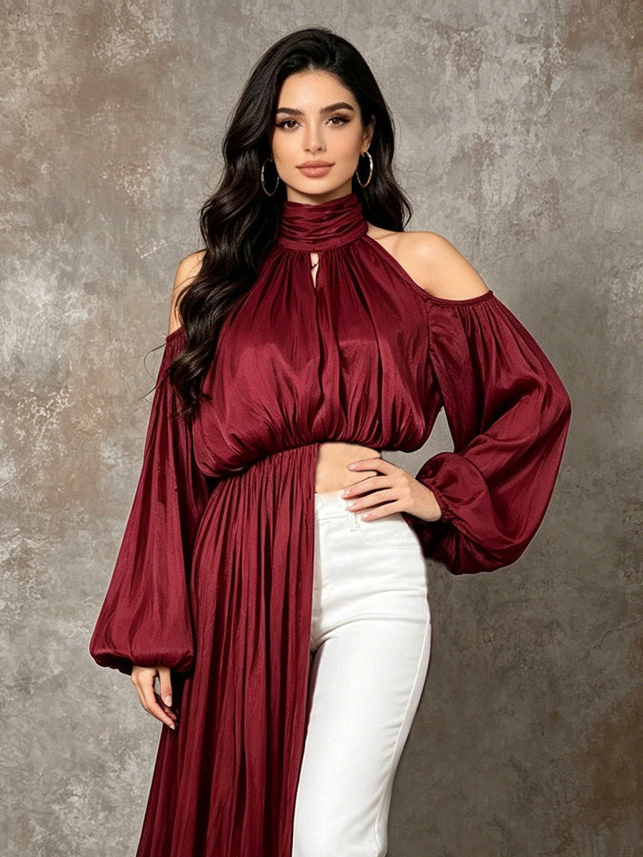 Apricot Cami Top Halter Pleated Cotton Casual Women Camis