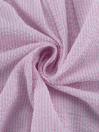 Two Piece Sets Pink Chic Stripes Daily Turndown Collar Lantern Sleeve Pant Set