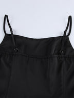 Yellow Cami Top Straps Neck Strappy Ruffles Backless Women Camis