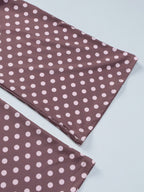 Two Piece Sets Red Polka Dot Daily Casual Straps Neck Sleeveless Chic Pant Set