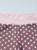Two Piece Sets Red Polka Dot Daily Casual Straps Neck Sleeveless Chic Pant Set