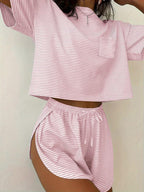 Two Piece Sets White Casual Printed Daily Casual Drawstring Jewel Neck T-Shirt Sleeves Short Sleeves Pant Set