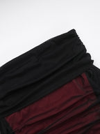 Night Out Dresses Burgundy Long Sleeves Off-The-Shoulder Summer Dress