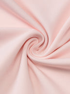 Two Piece Sets Pink Casual Ruffles Party Polyester Cowl Neck Sleeveless Skirt Set