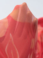 Vacation Dresses Maxi Sleeveless Floral Print Halter Casual Red Summer Dress
