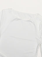 Party Dress Maxi White Jewel Neck Long Sleeves Sexy Semi Formal Dress